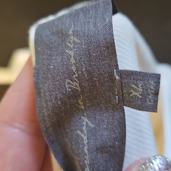 Sunday in Brooklyn Asymmetrical Tie Front Cream Tank Top - Picture 3 of 4